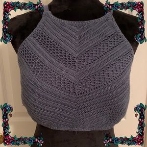 Crocheted crop top